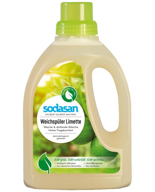 Sodasan Органічний Пом'якшувач для тканин Лайм