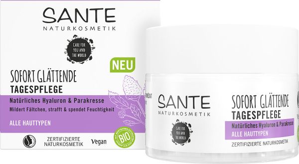 Sante БІО-Ботокс-крем для обличчя денний Зволожувальний проти зморшок Помітний ефект