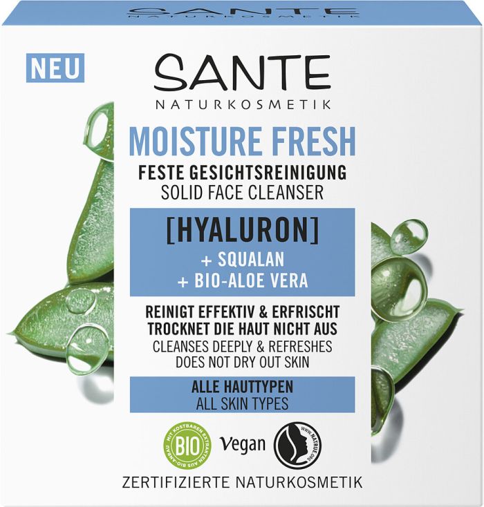 Sante БІО-Засіб твердий MOISTURE FRESH для вмивання обличчя з гіалуроновою кислотою