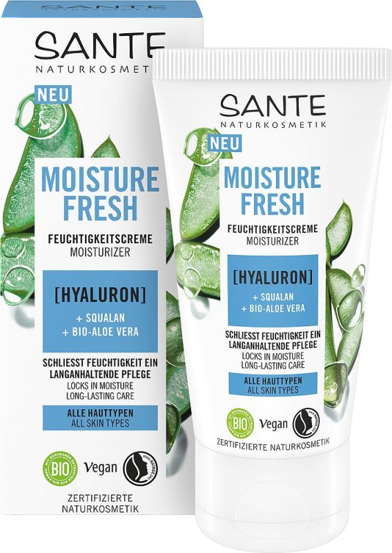 Sante БІО-Крем MOISTURE FRESH для зволоження обличчя з гіалуроновою кислотою та Алое