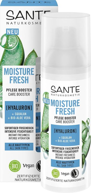 Sante БІО-Бустер MOISTURE FRESH для зволоження обличчя з гіалуроновою кислотою та Алое