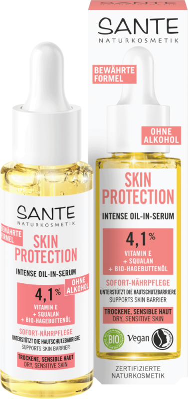 Sante БІО-Сироватка SKIN PROTECT для захисту сухої та чутливої шкіри обличчя