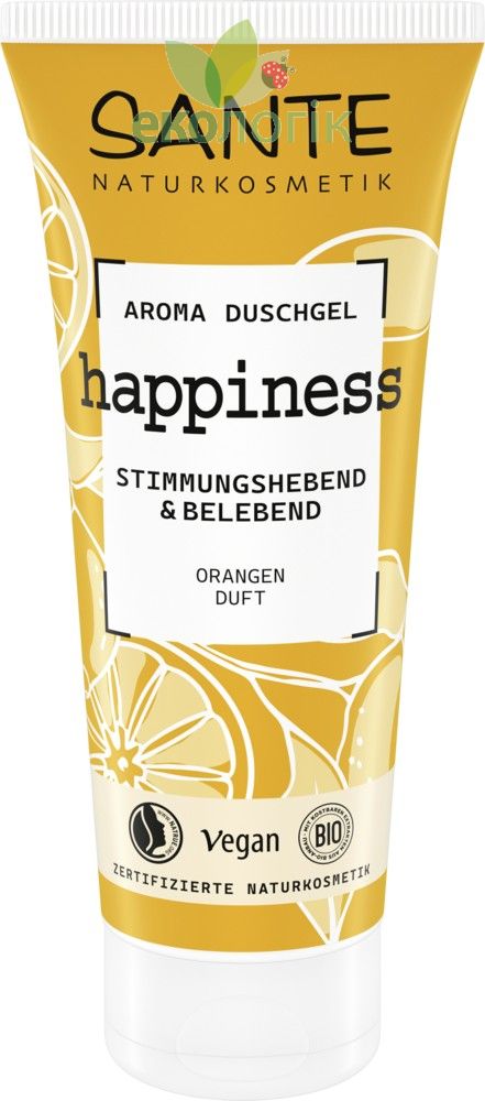 Sante VEGAN Аромагель для душу HAPPINESS Апельсин