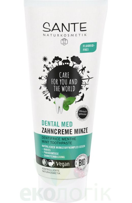 Sante БИО-Паста зубная травяная Мята, без фтора