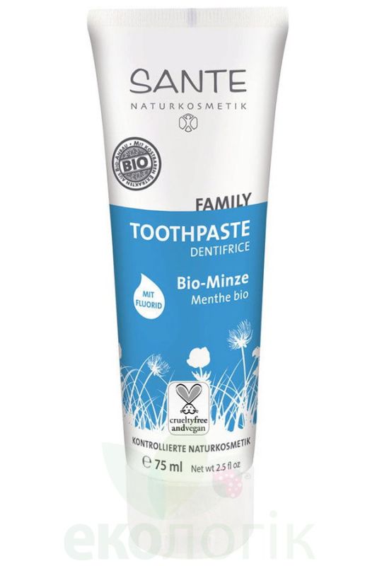 Sante БІО-Паста зубна М'ятна з фтором