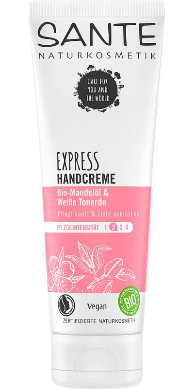 Sante БИО-Крем для рук EXPRESS Белая глина и Миндаль