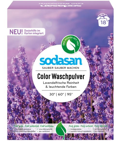 Sodasan Пральний порошок-концентрат Color Лаванда