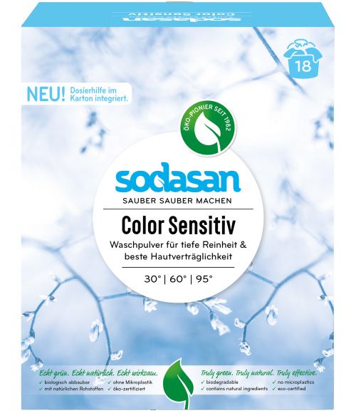 Sodasan Дитячий пральний порошок-концентрат Color Sensitive
