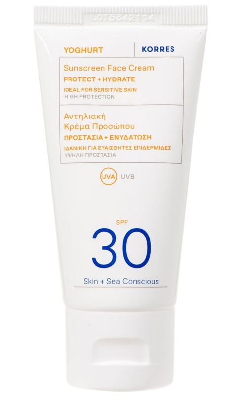 Korres Йогуртовий сонцезахисний крем для обличчя SPF 30