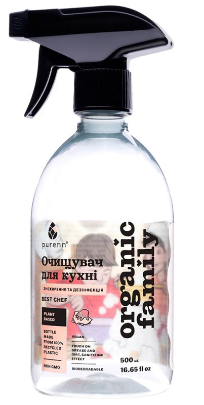 Organic Family Натуральний універсальний очищувач для кухні з Горобиною