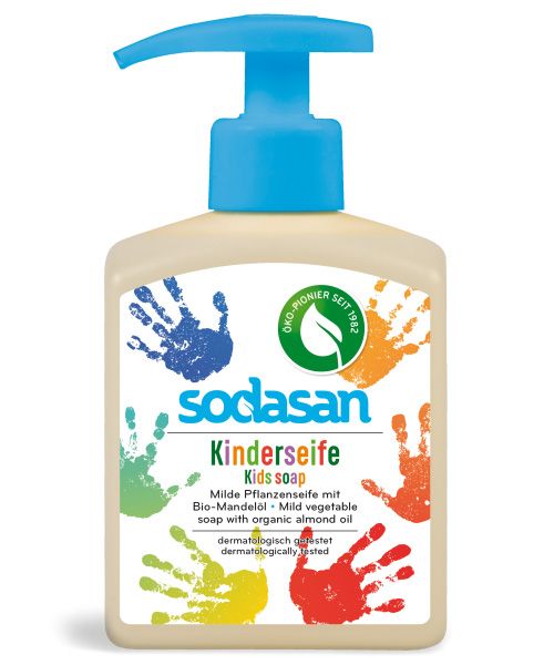Sodasan Органічне дитяче рідке мило Kids зволожуюче, з мигдальною та оливковою оліями