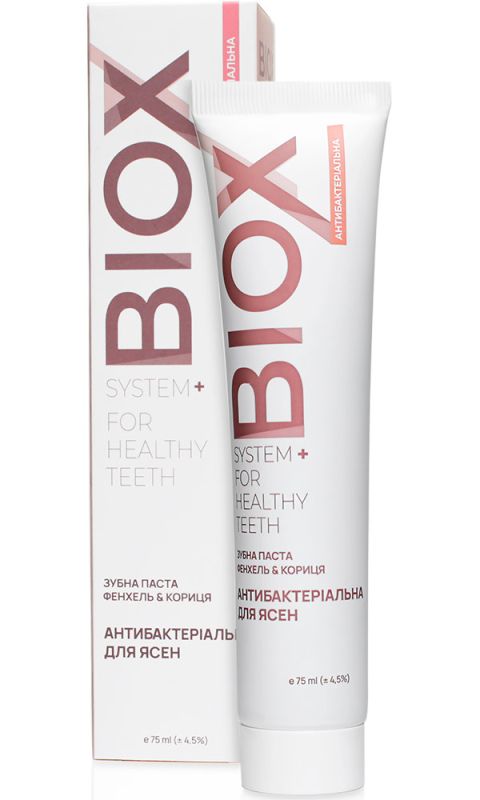 BIOX Зубна паста Фенхель & Кориця Антибактеріальна для ясен