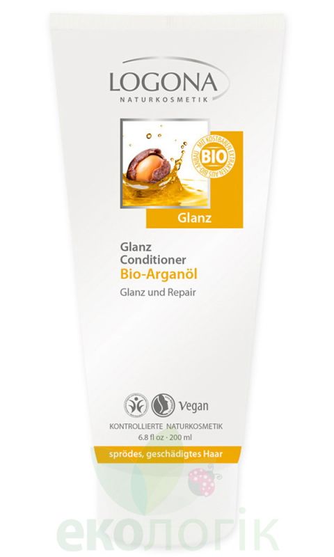 Logona БИО-Кондиционер Блеск и Восстановление для поврежденных волос с Аргановым маслом