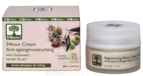 BIOselect Organic Зволожуючий крем 24-години для обличчя проти зморшок