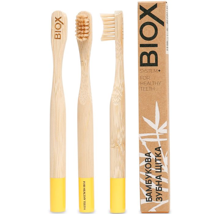 BIOX Дитяча бамбукова зубна щітка