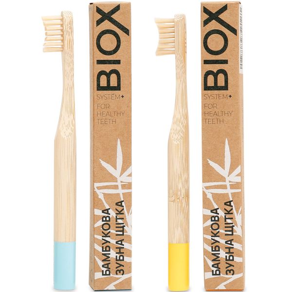 BIOX Дитяча бамбукова зубна щітка