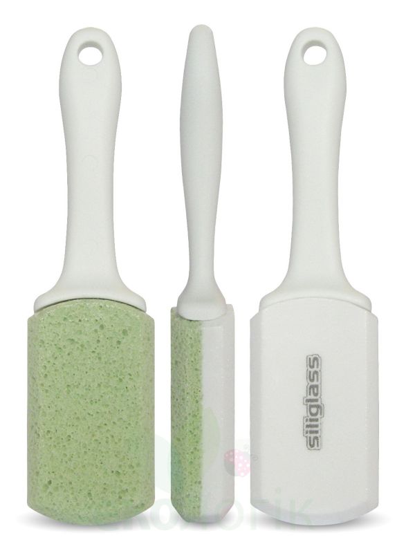 Пемза Siliglass двойного действия, Зеленая с ручкой
