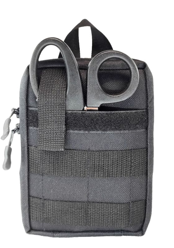 Аптечка тактична військова Аскет Росомаха з системою швидкого скиду, чорна