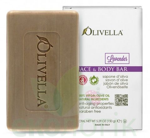 OLIVELLA Мило для обличчя і тіла Лаванда на основі оливкової олії