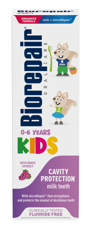 BioRepair Дитяча зубна паста Веселе мишеня — Виноград (з 0 до 6 років)