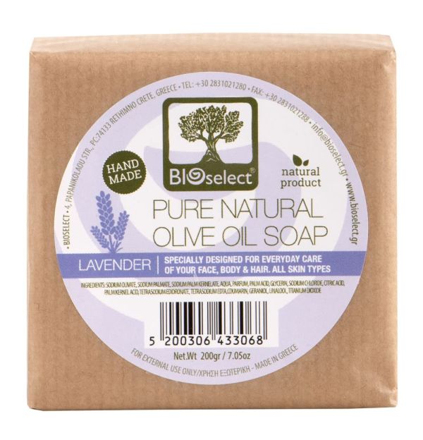 BIOselect Naturals Натуральне мило для обличчя та тіла Лаванда
