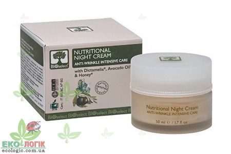 BIOselect Organic Нічний поживний крем проти зморшок для всіх типів шкіри
