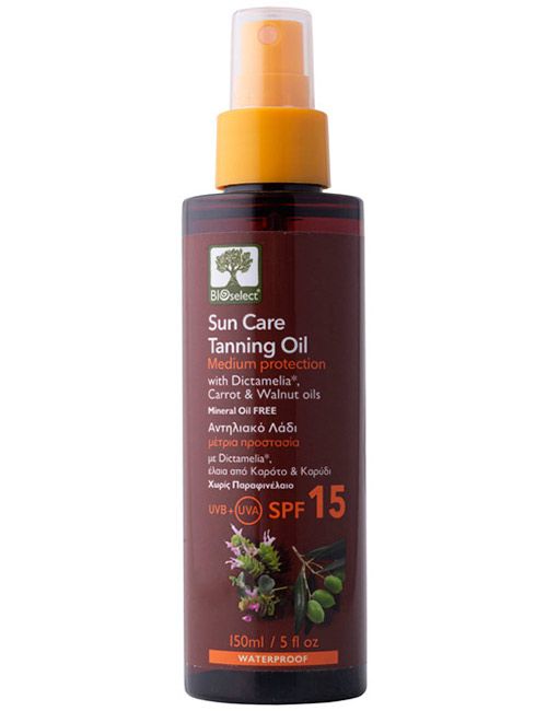 BIOselect Organic Сонцезахисна олія-спрей для засмаги SPF 15