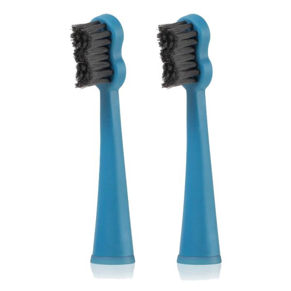 MEGASMILE Насадки для звукової щітки Black Whitening Синя