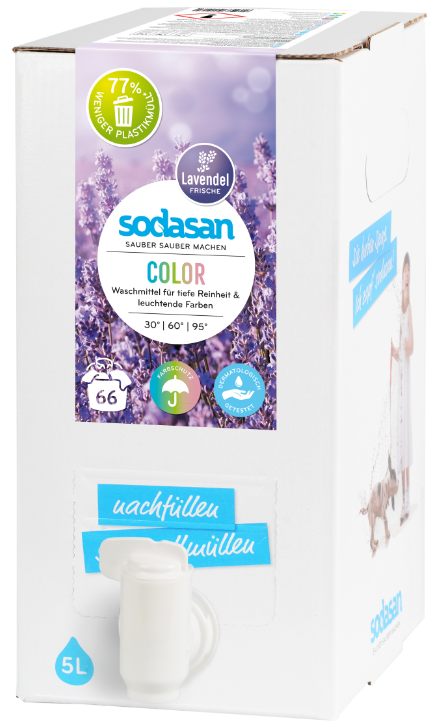 Sodasan Рідкий засіб для прання Color Лаванда (BAG in BOX)