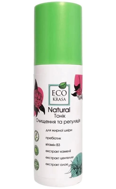 Eco Krasa Натуральний тонік для жирної шкіри Очищення та регуляція