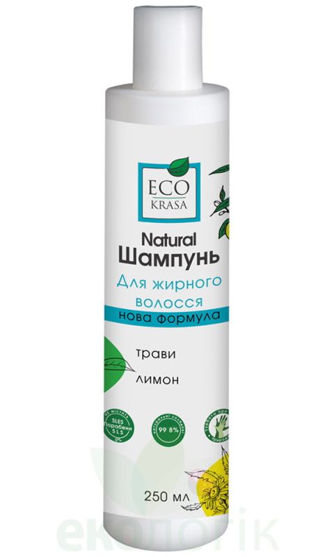 EcoKrasa Шампунь Natural для жирного волосся