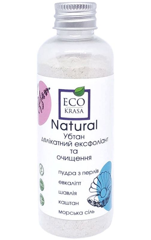 EcoKrasa Убтан для обличчя Делікатний ексфоліант та очищення
