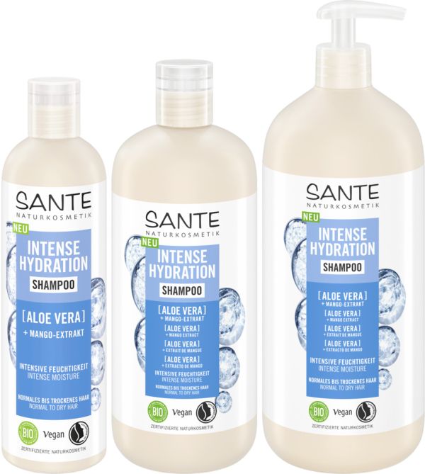 Sante БІО-Шампунь Intense Hydration для зволоження волосся з Алое