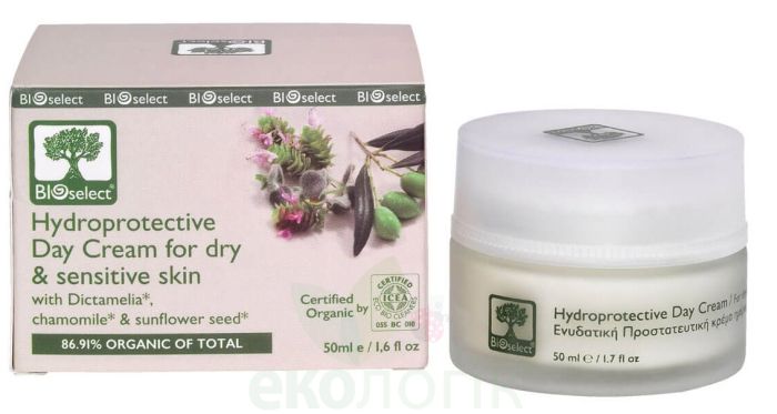 BIOselect Organic Зволожуючий денний крем для сухої та чутливої ​​шкіри