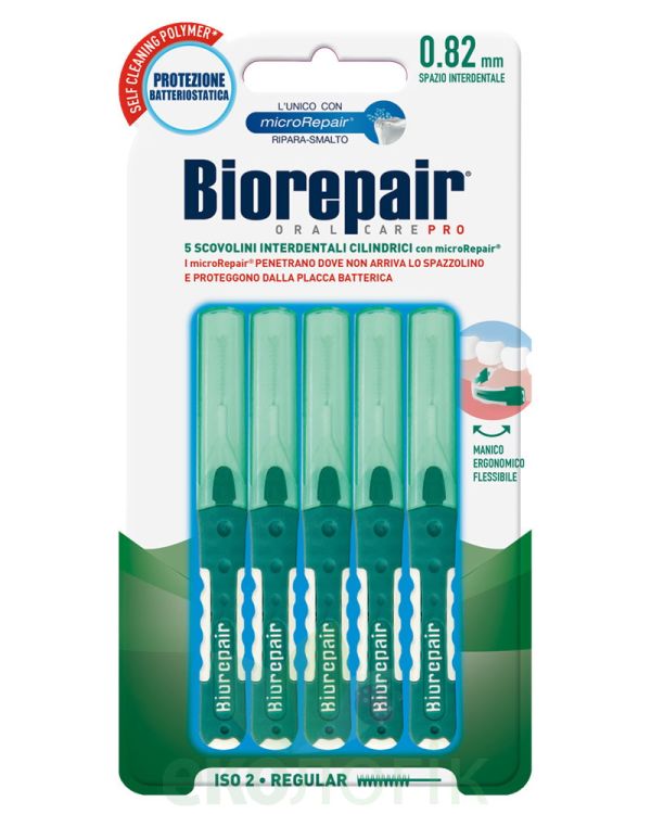 BioRepair Інтердентальна щітка з гідроксиапатитом, середнього діаметру 0,82мм