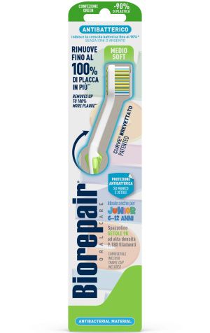 BioRepair Зубна щітка Джуніор (6-12 років), середньо-м'яка