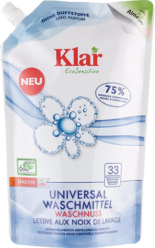 Klar Універсальний рідкий засіб для прання Мильний горіх Eco Pack