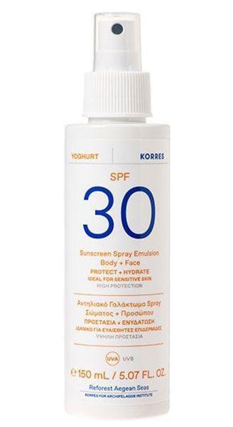 Korres Сонцезахисна емульсія-спрей для обличчя і тіла SPF 30