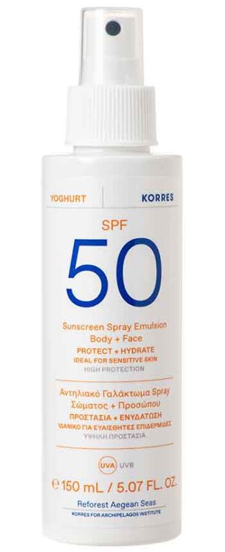 Korres Сонцезахисна емульсія в спреї для обличчя і тіла SPF 50