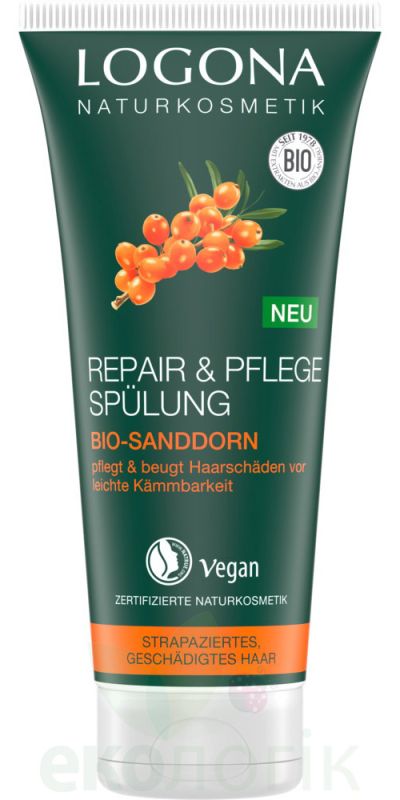 Logona БІО-Кондиціонер-реконструктор волосся Обліпиха