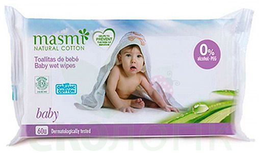 Masmi Органические детские влажные салфетки