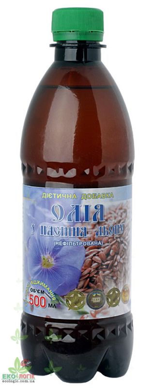 Мирослав Олія лляна холодного віджиму, нефільтрована