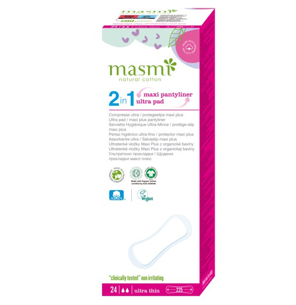 Masmi Ультратонкі щоденні прокладки Maxi Plus 2 в 1