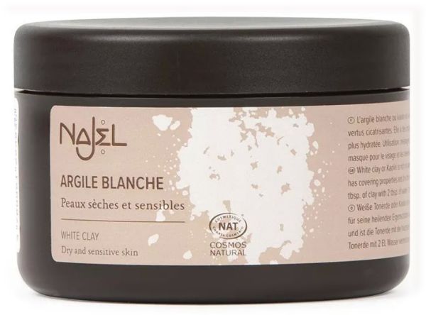 Najel Порошок білої глини для сухої та чутливої шкіри
