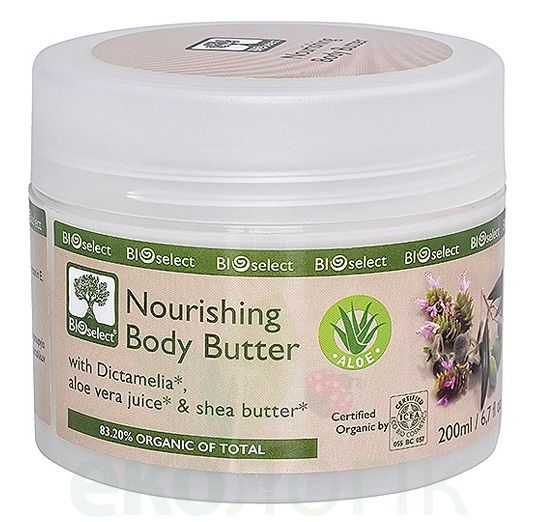 BIOselect Organic Поживний крем для тіла з алое і маслом Ши