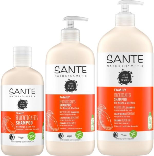 Sante БІО-Шампунь для зволоження волосся Манго та Алое (для всієї родини)