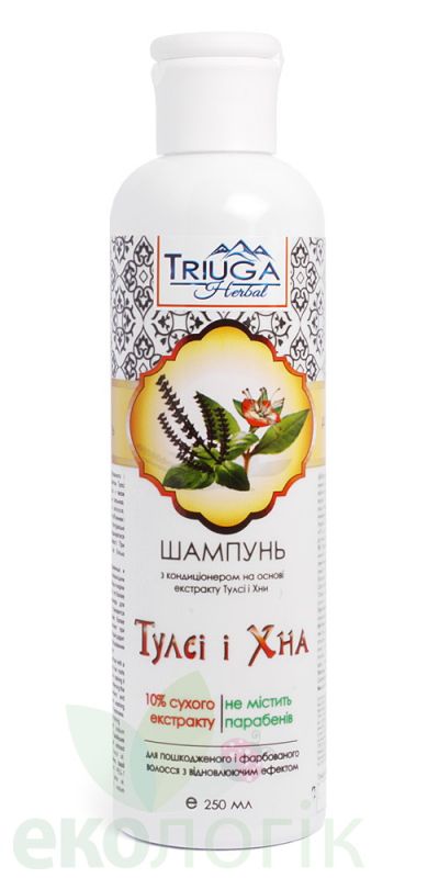 Триюга Шампунь Тулси и Хна для окрашенных волос