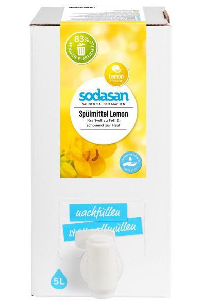 Sodasan Органічний рідкий засіб-концентрат Лимон для миття посуду (BAG in BOX)