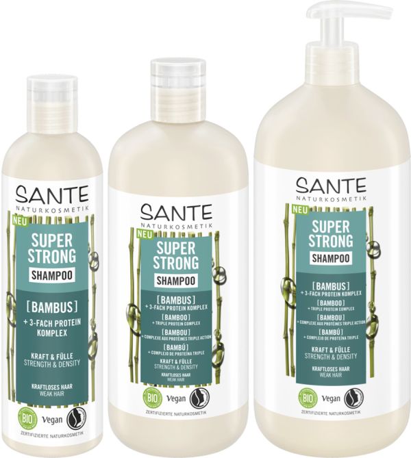 Sante БІО-Шампунь Super Strong для зміцнення волосся з Бамбуком