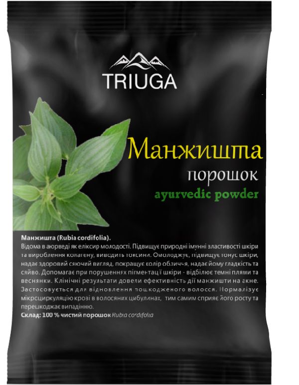 Триюга Натуральный аюрведический порошок Манжишта